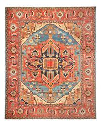 A Heriz Design Wool Carpet