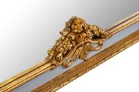 An Italian Painted and Parcel Gilt Overmantel Mirror