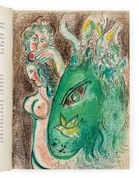 CHAGALL, Marc (1887-1985). Dessins Pour la Bible. Verve vol. X, nos. 37-38. Paris: Editions de la Revue Verve, 1960.