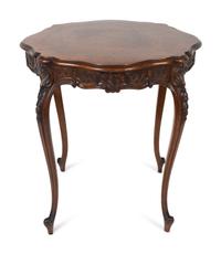 A Louis XV Style Carved Walnut Side Table — 19TH/20TH CENTURY