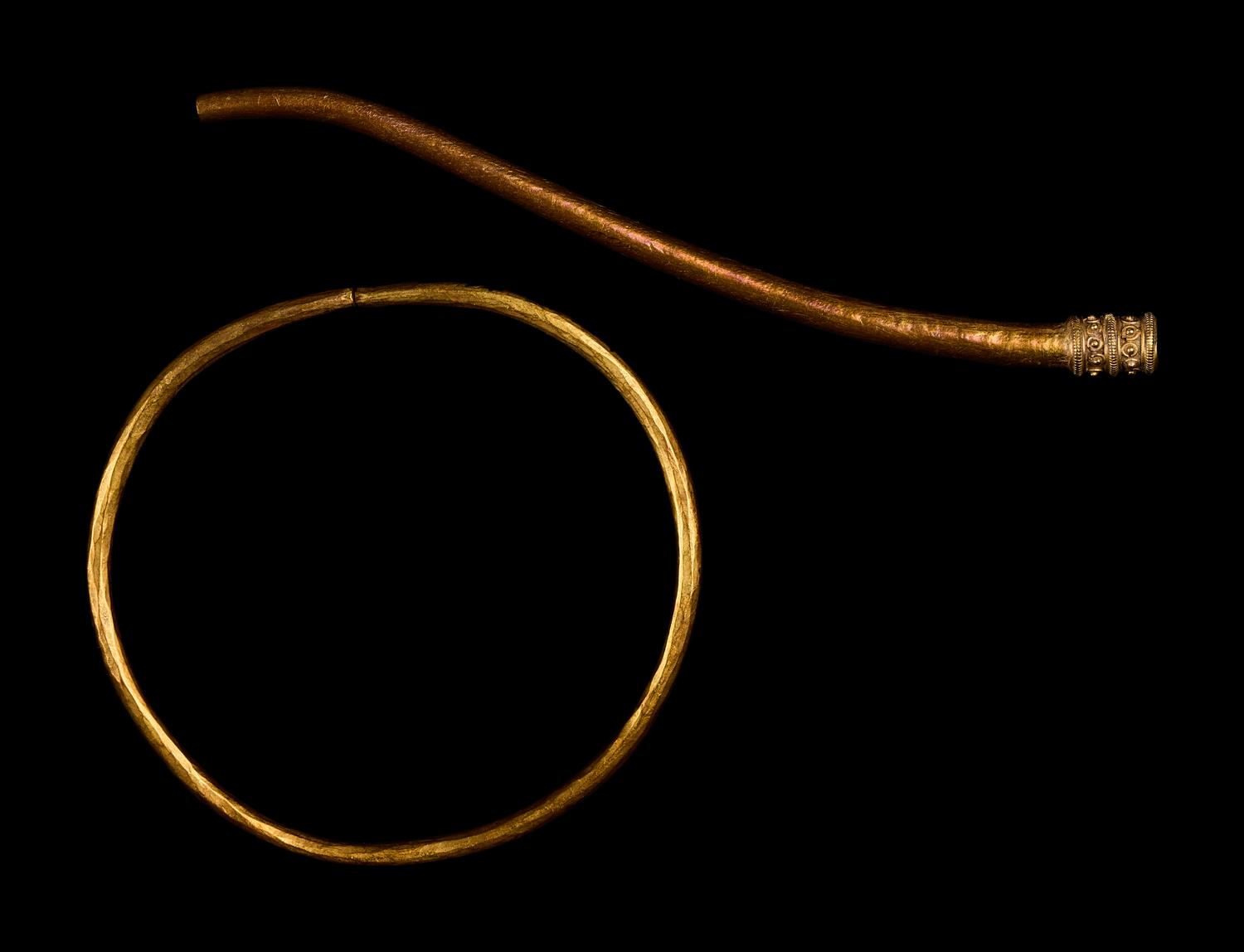 Two Greek Gold Implements