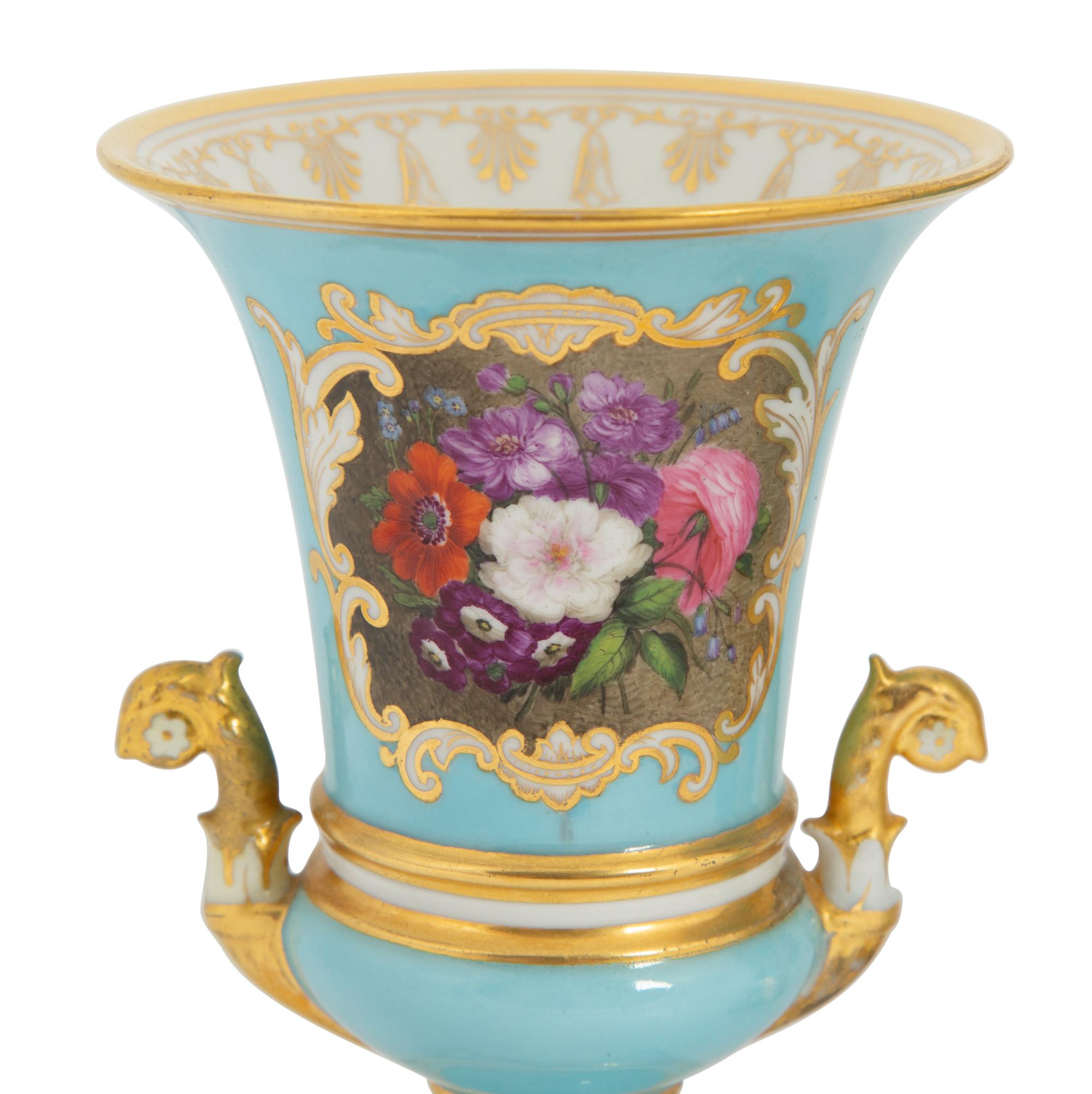 A Pair of Flight, Barr and Barr Porcelain Spill Vases