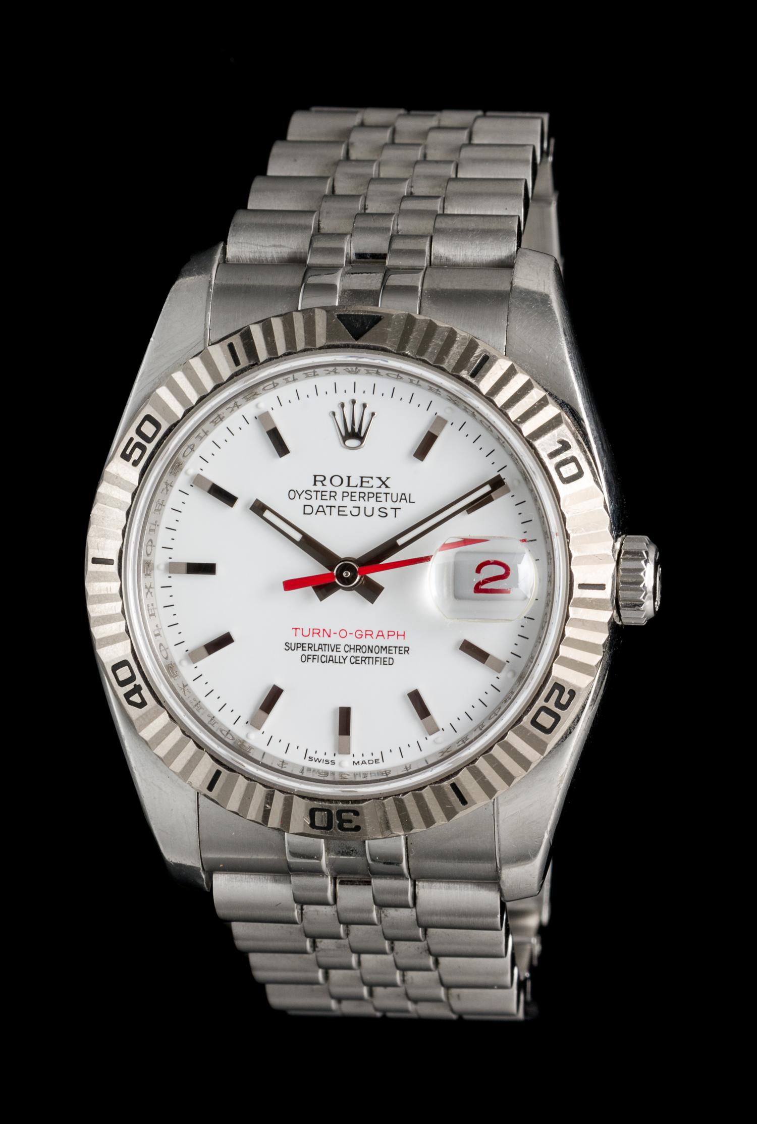 A Stainless Steel Ref. 116264 Datejust Turn-O-Graph Wristwatch, Rolex, Circa 2004,