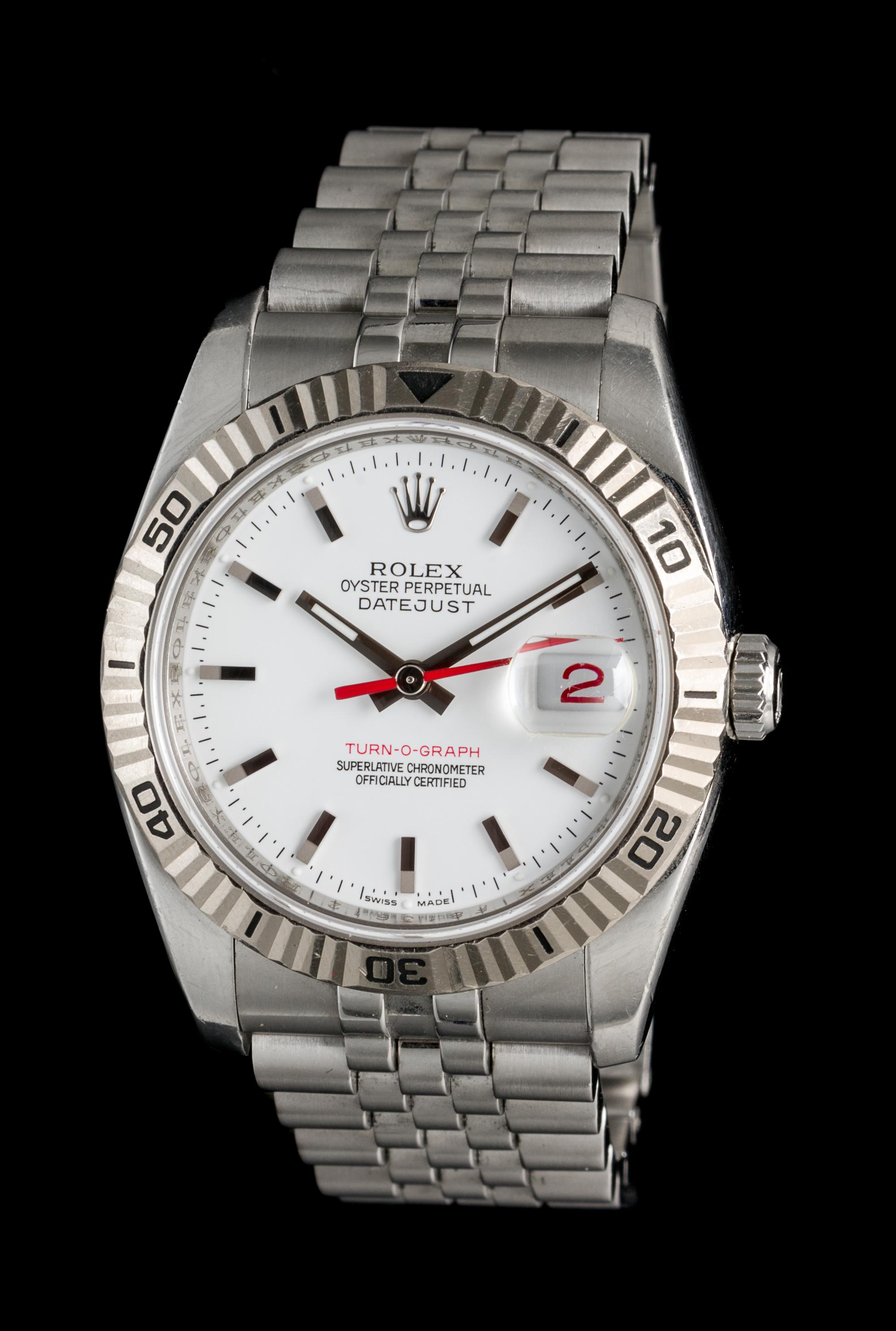 A Stainless Steel Ref. 116264 Datejust Turn-O-Graph Wristwatch, Rolex, Circa 2004,