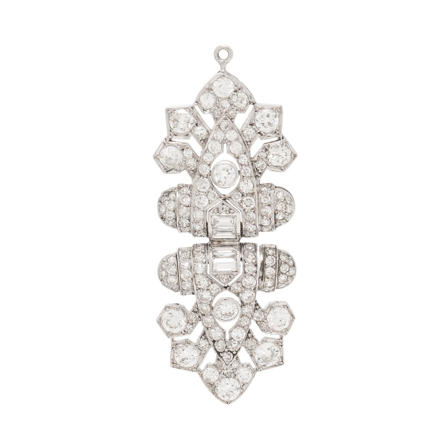 Diamond and Platinum Pendant