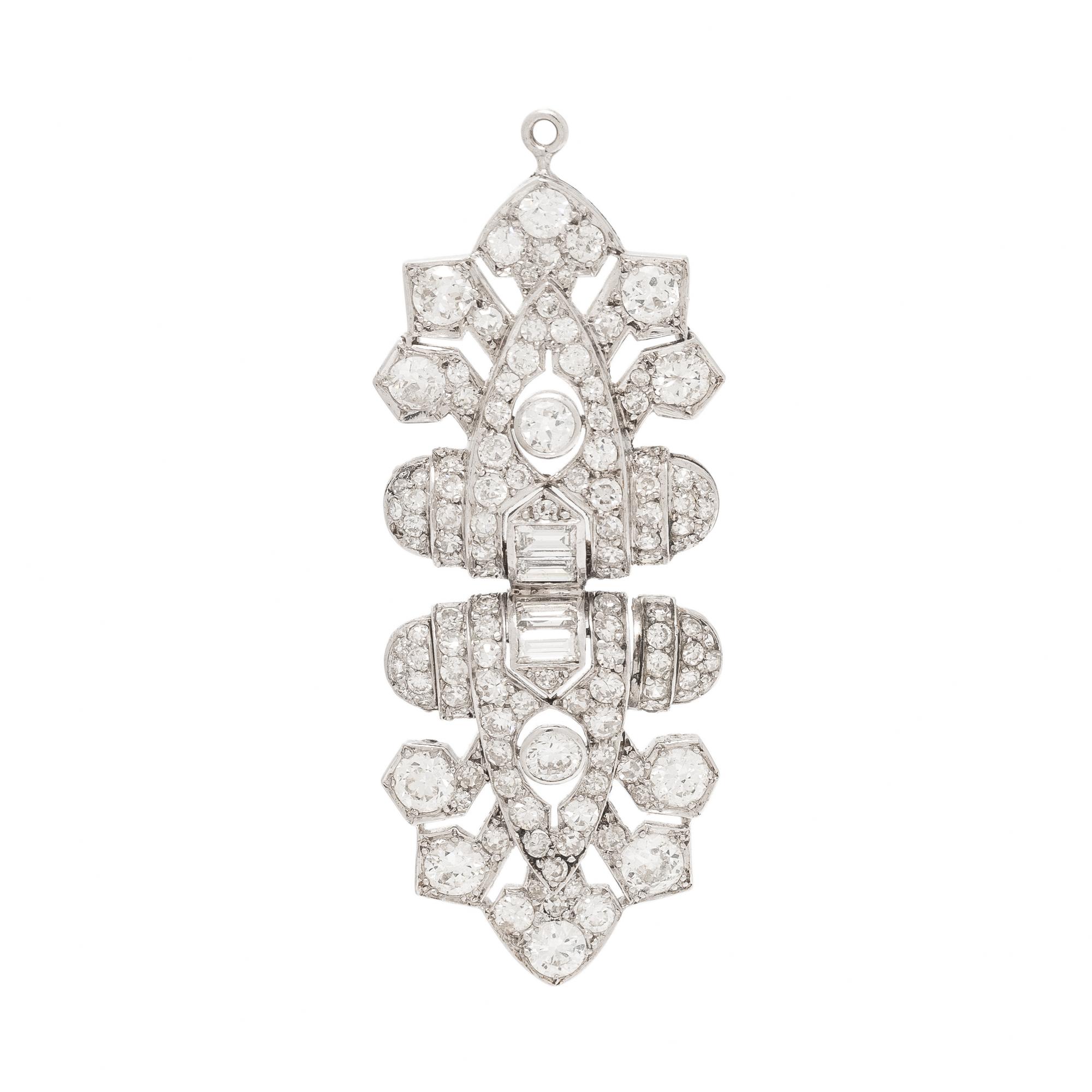 Diamond and Platinum Pendant