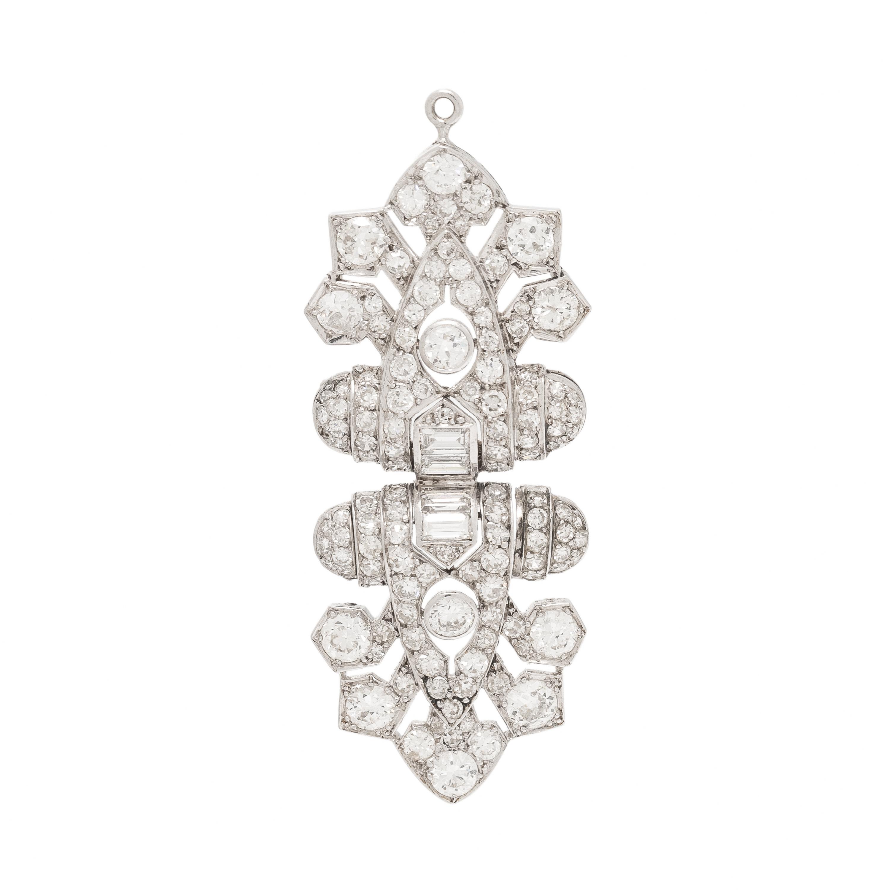 Diamond and Platinum Pendant