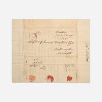 [Jefferson, Thomas] Mattoon, Ebenezer Group of 3 Autograph Letters, signed