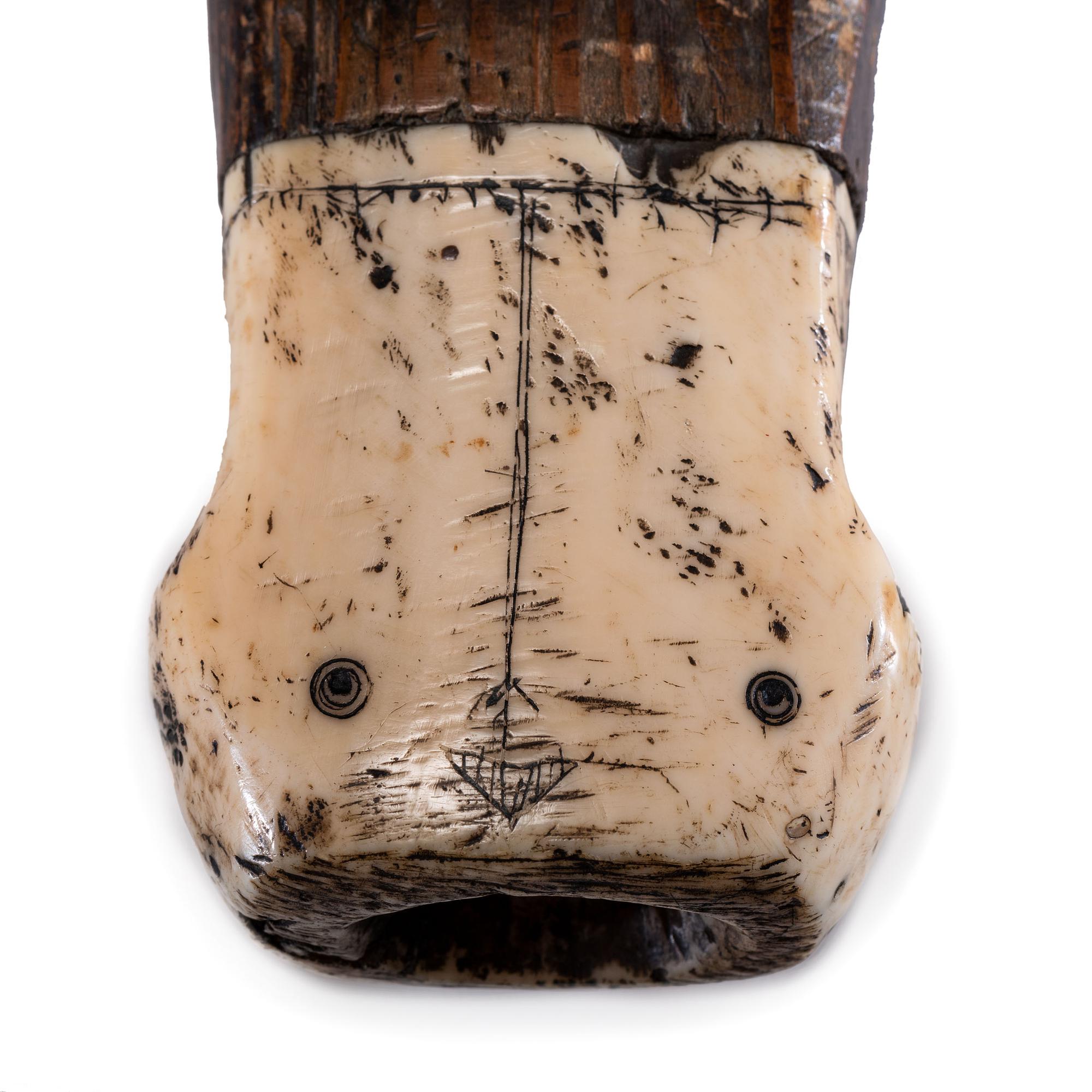 Iñupiat Decorated Harpoon, Cutdown