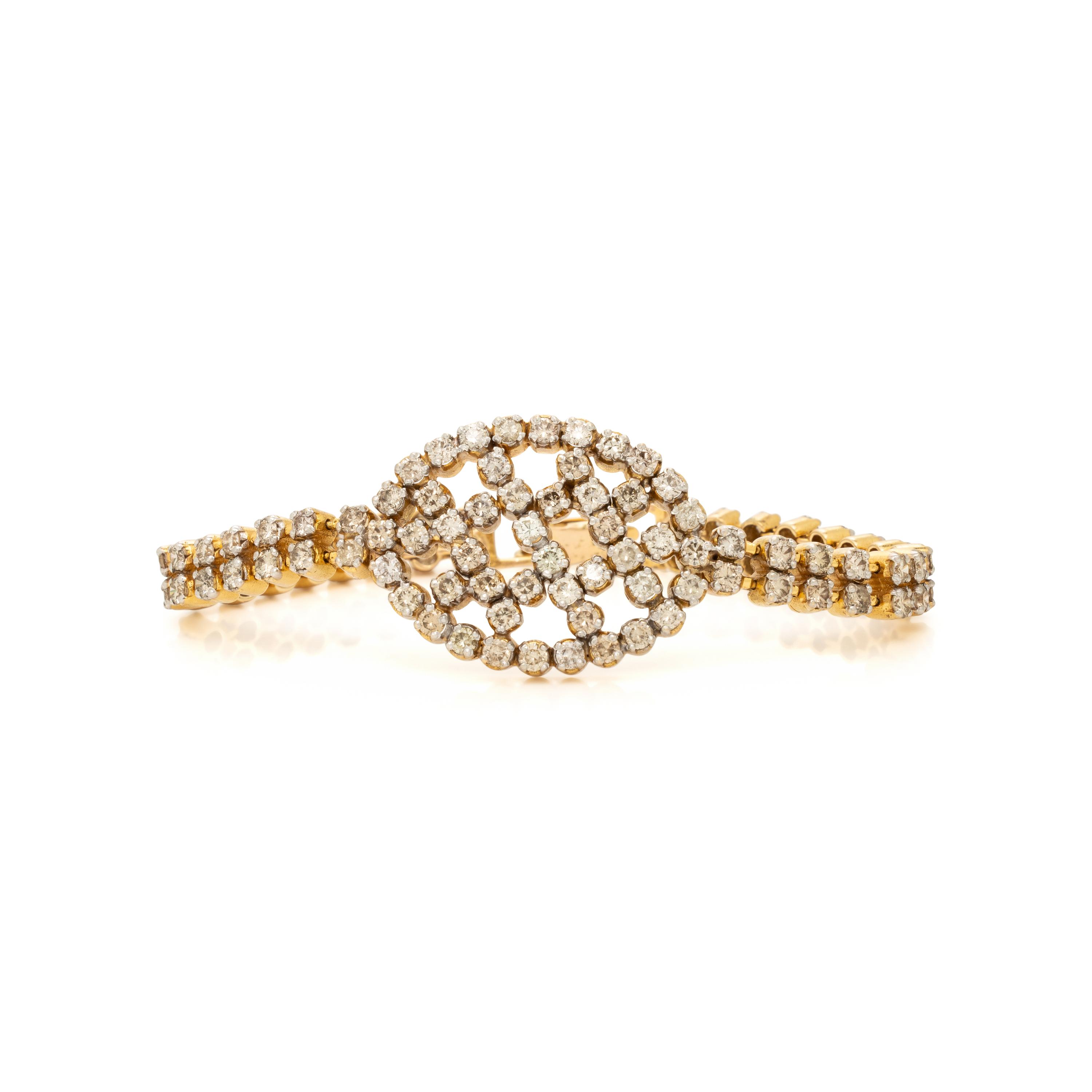 Yellow Gold and Diamond Bracelet