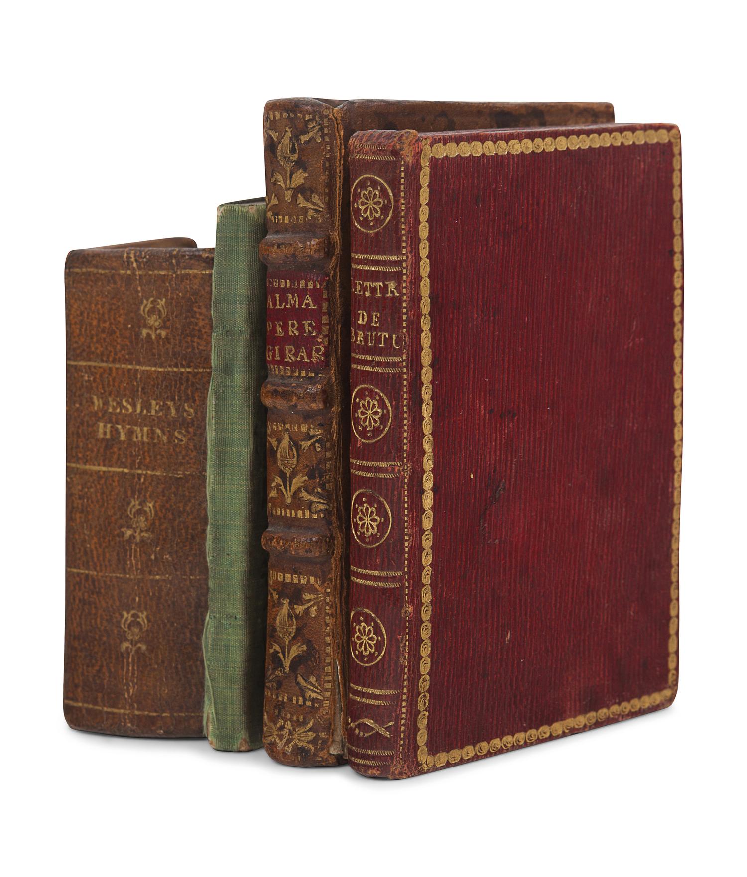 [MINIATURE BOOKS]. A group of 4 miniature books, comprising: