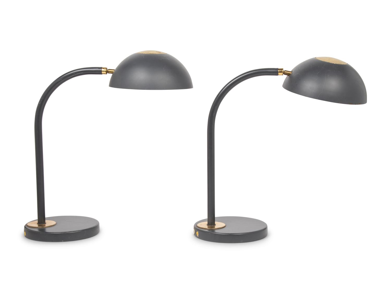 Pair of Adjustable Table Lamps, c. 1970