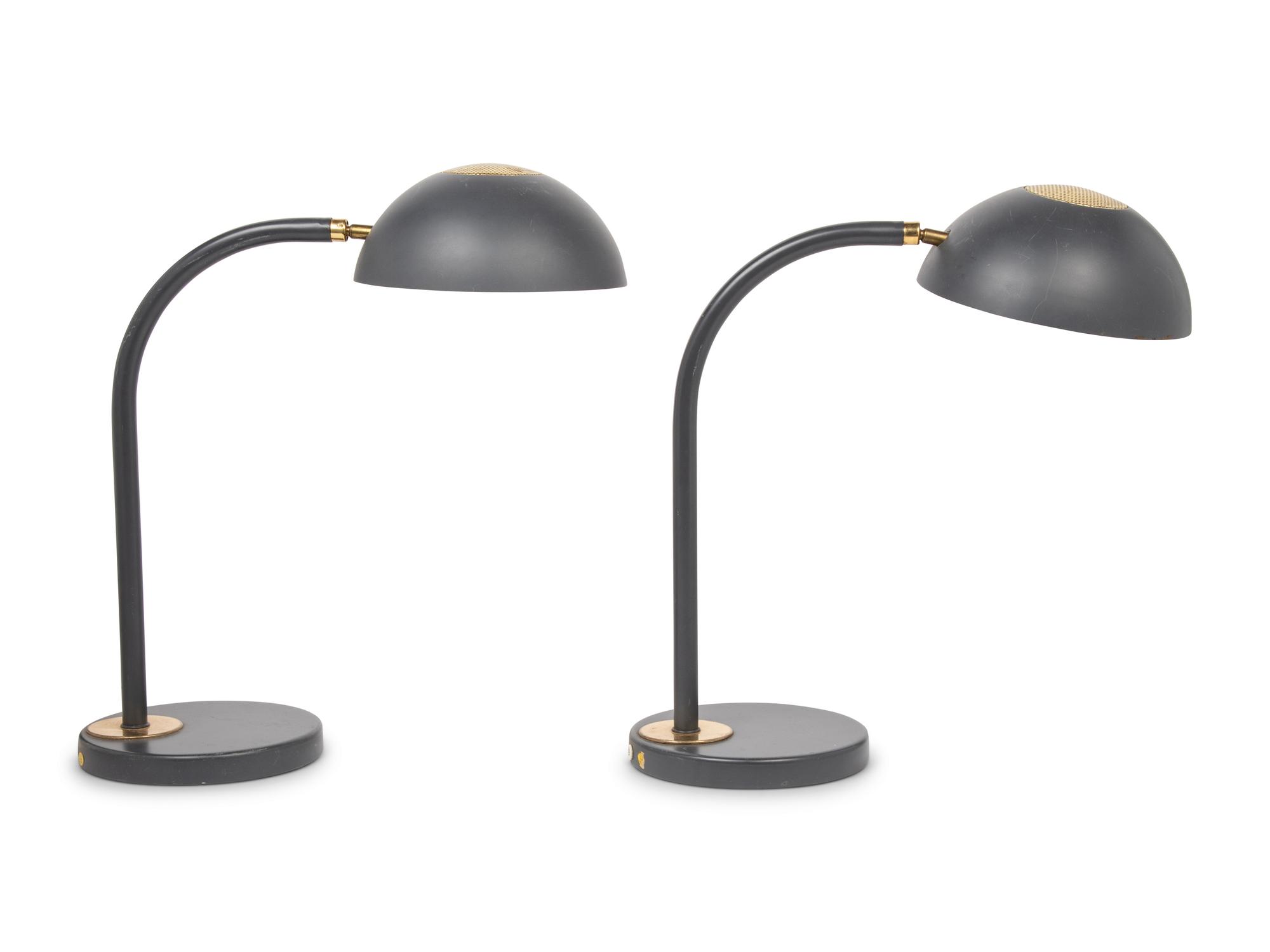 Pair of Adjustable Table Lamps, c. 1970
