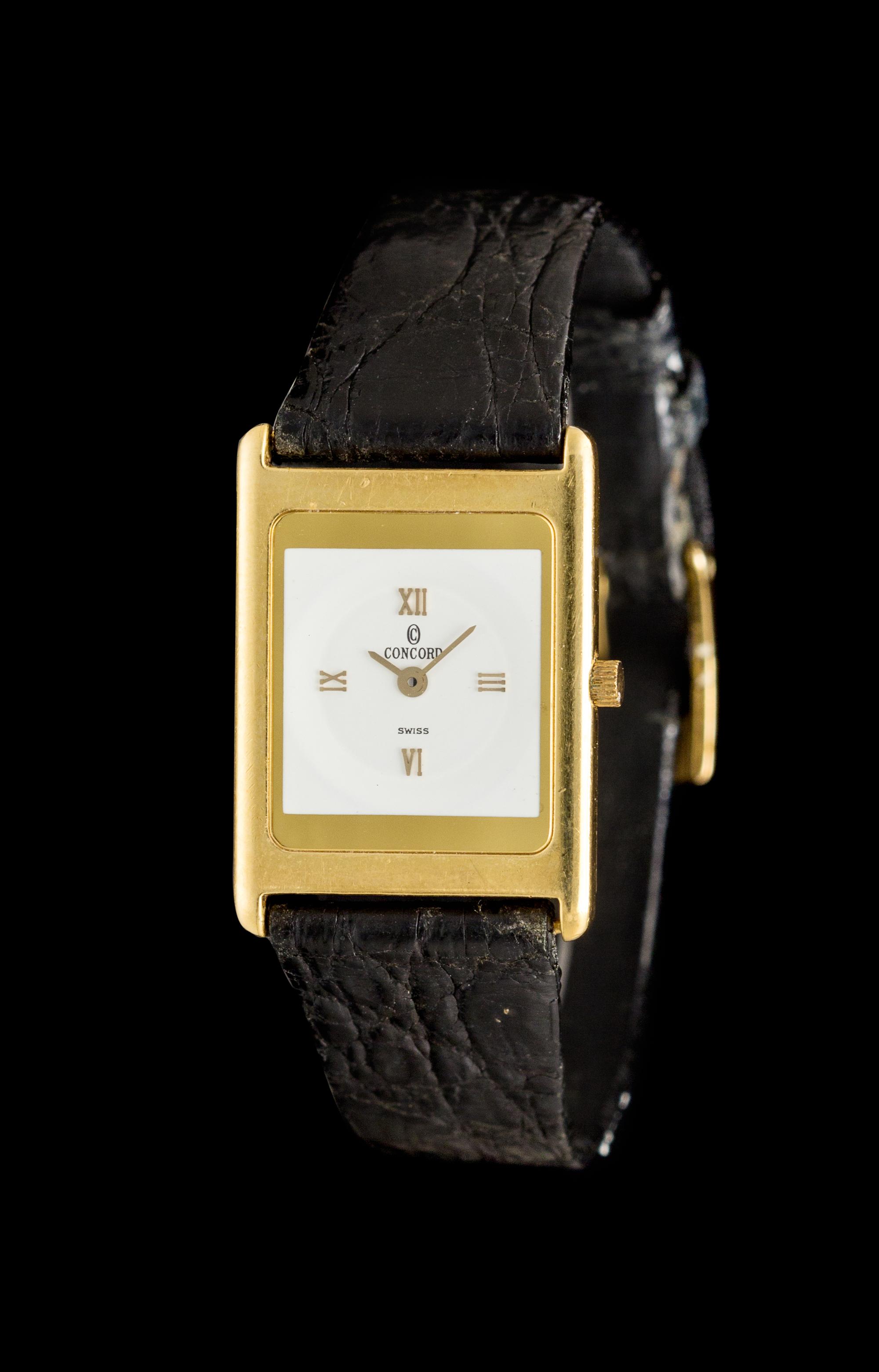 An 18 Karat Yellow Gold Delirium Wristwatch, Concord,