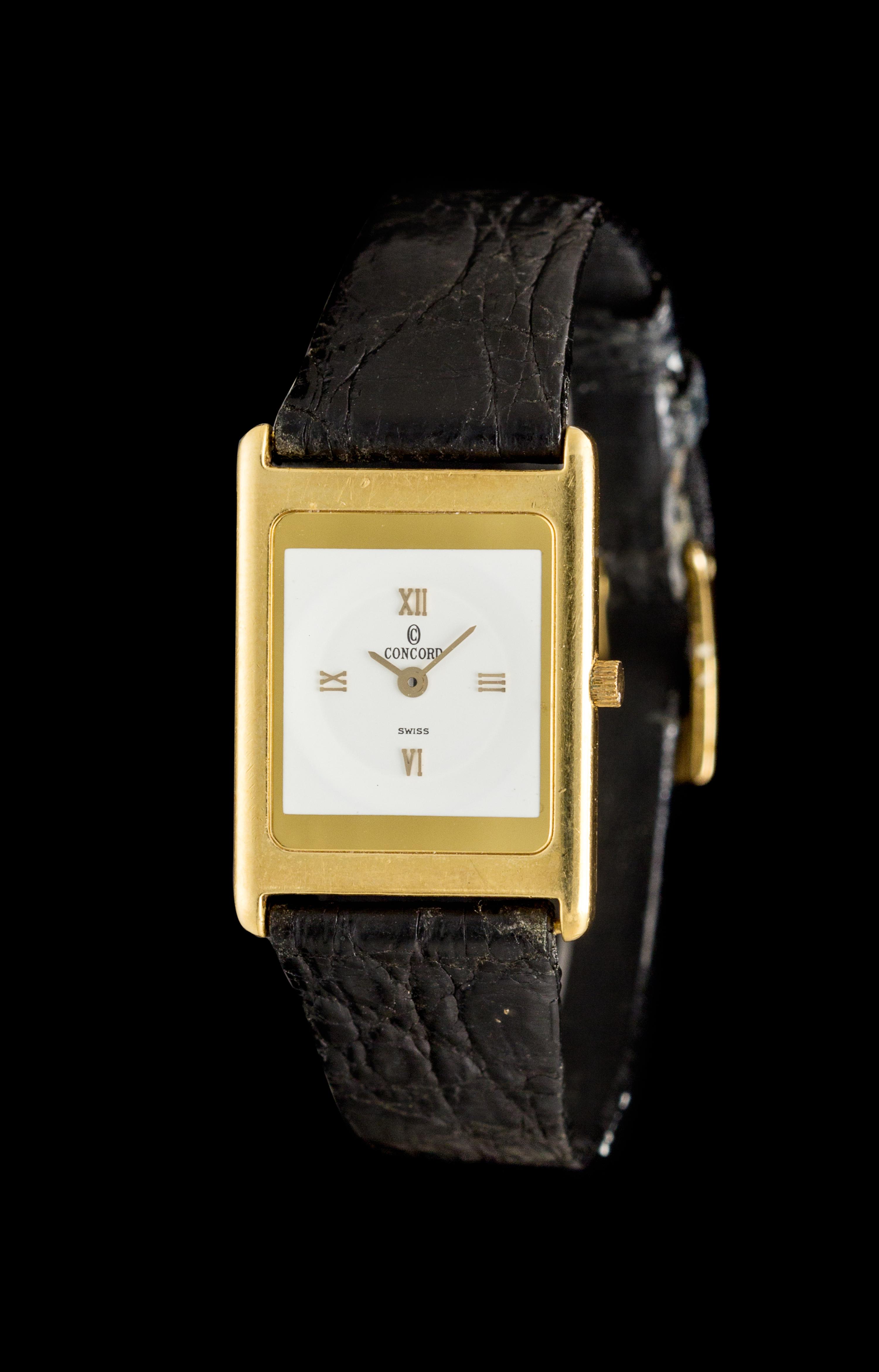 An 18 Karat Yellow Gold Delirium Wristwatch, Concord,