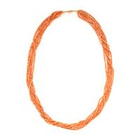Tiger's Eye Bead Necklace and Coral Bead Necklace