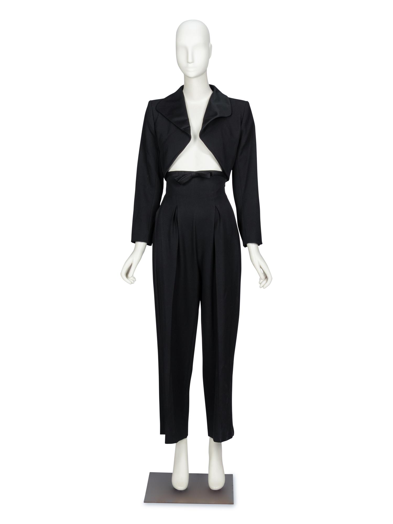 Yves Saint Laurent Rive Gauche, Tuxedo Pantsuit & Bustier