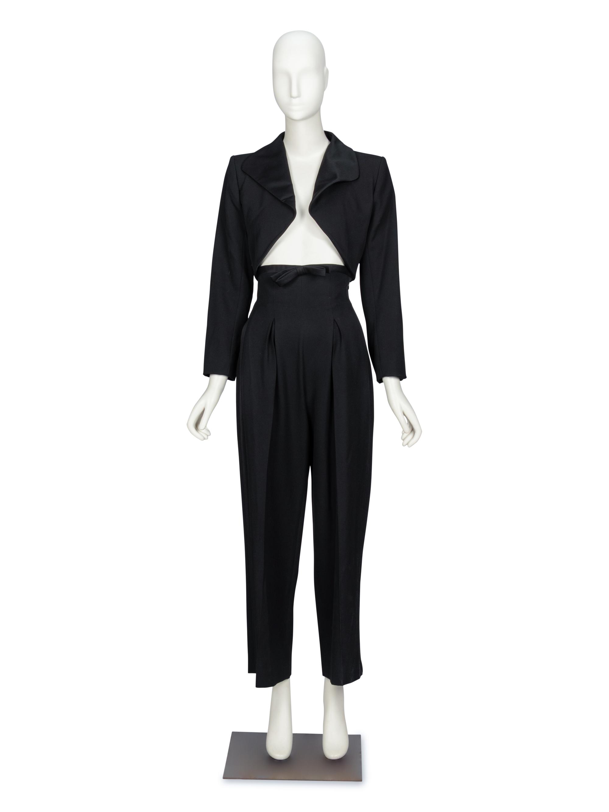Yves Saint Laurent Rive Gauche, Tuxedo Pantsuit & Bustier