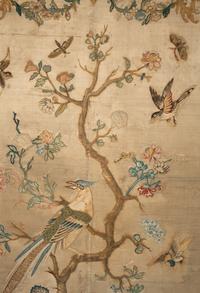 A Pair of Italian Silk and Needlework Panels