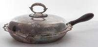 An English Silver-plate Serving Dish and Cover, Goldsmiths & Silversmiths Co., London, 20th Century, circular with a shaped border and