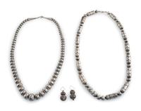 Navajo Silver Necklaces AND Earrings