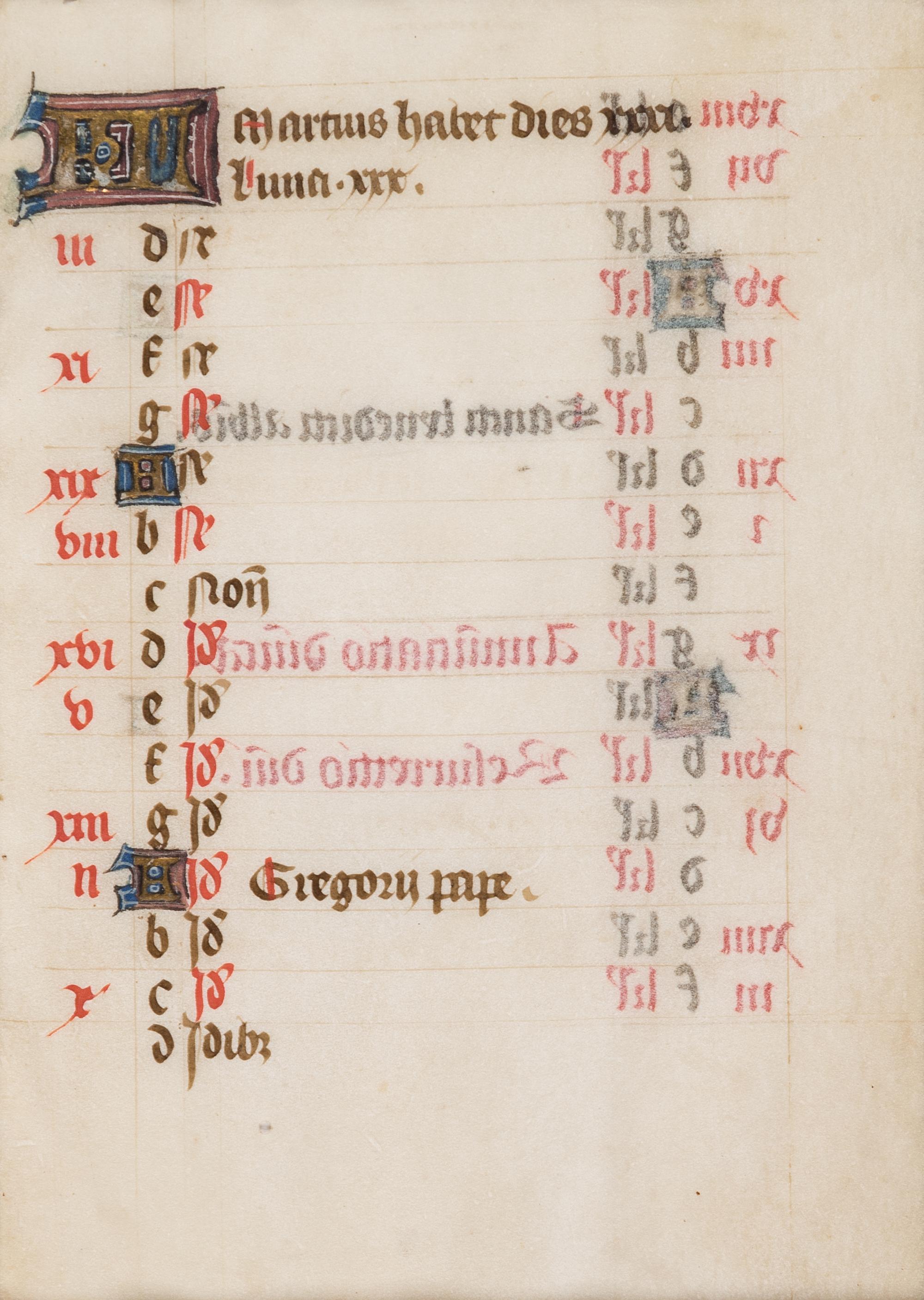 [BOOK OF HOURS]. A group of 25 leaves from medieval and renaissance manuscripts and printed books, including 5 or more from Otto Ege’s Fifty Original Leaves from Medieval Manuscripts. Western Europe: XII-XVI Century [compiled Cleveland, c.1950] and Original Leaves from Famous Bibles: Nine Centuries, 1121-1935 A.D [Compiled Cleveland, c.1950]. Various sizes, including: