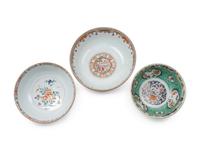 A Large Chinese Export Rose Medallion Porcelain Bowl