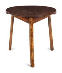 A Primitive Elm Side Table