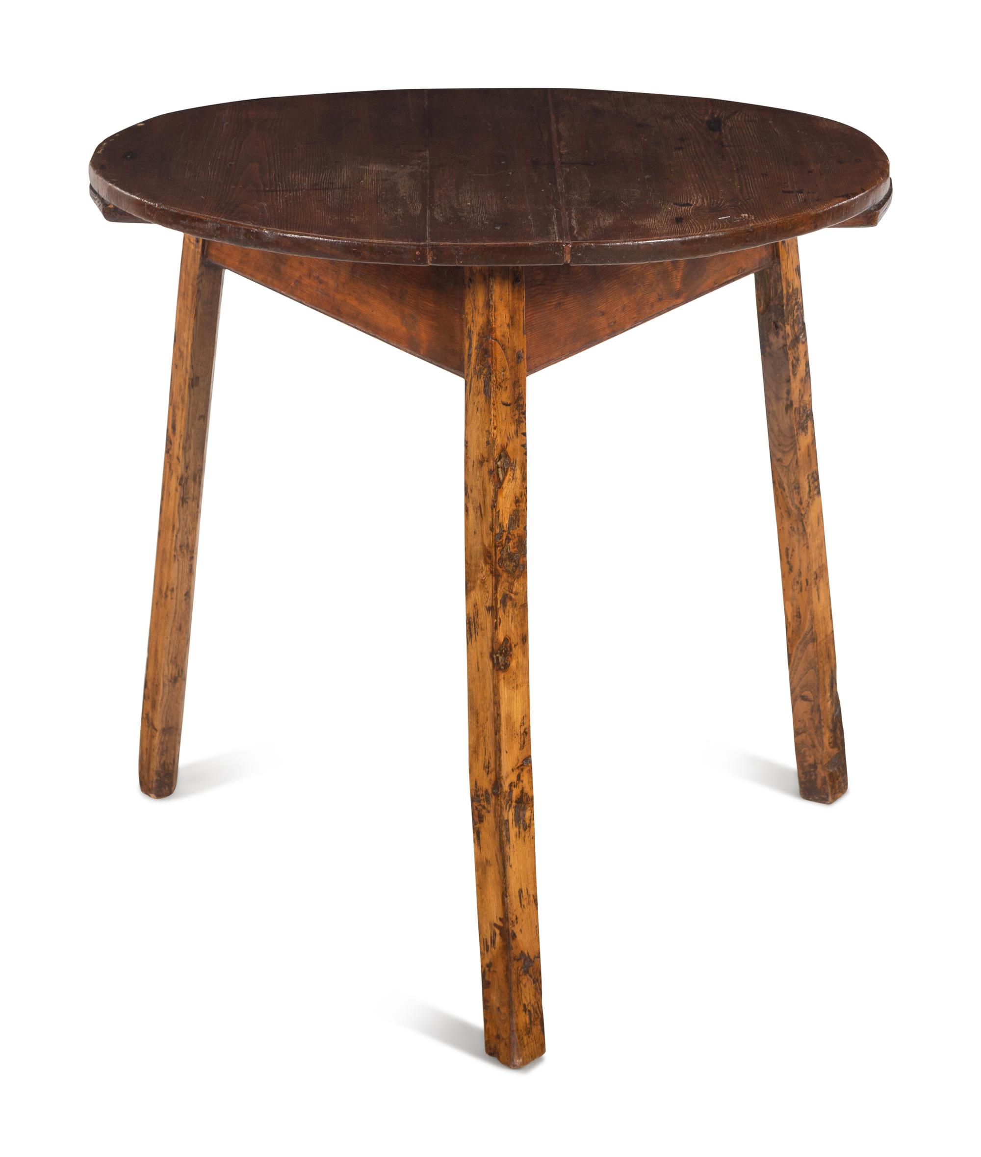 A Primitive Elm Side Table