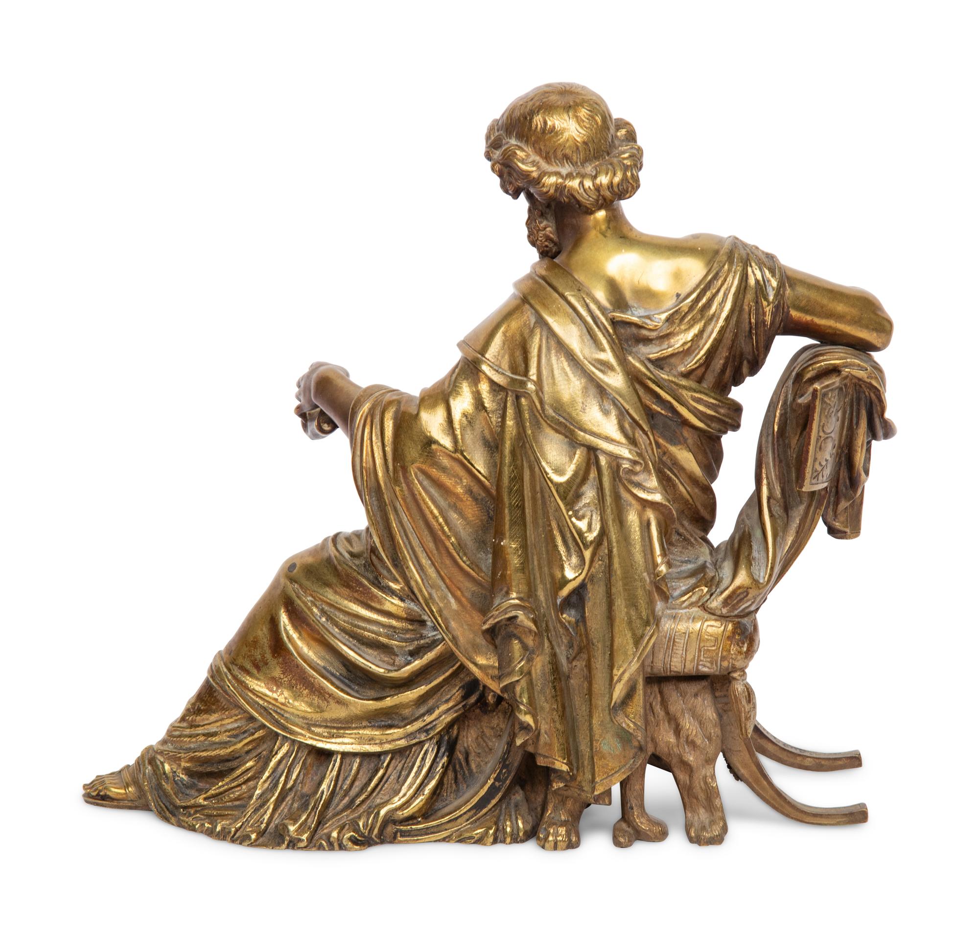 A Continental Brass Figure