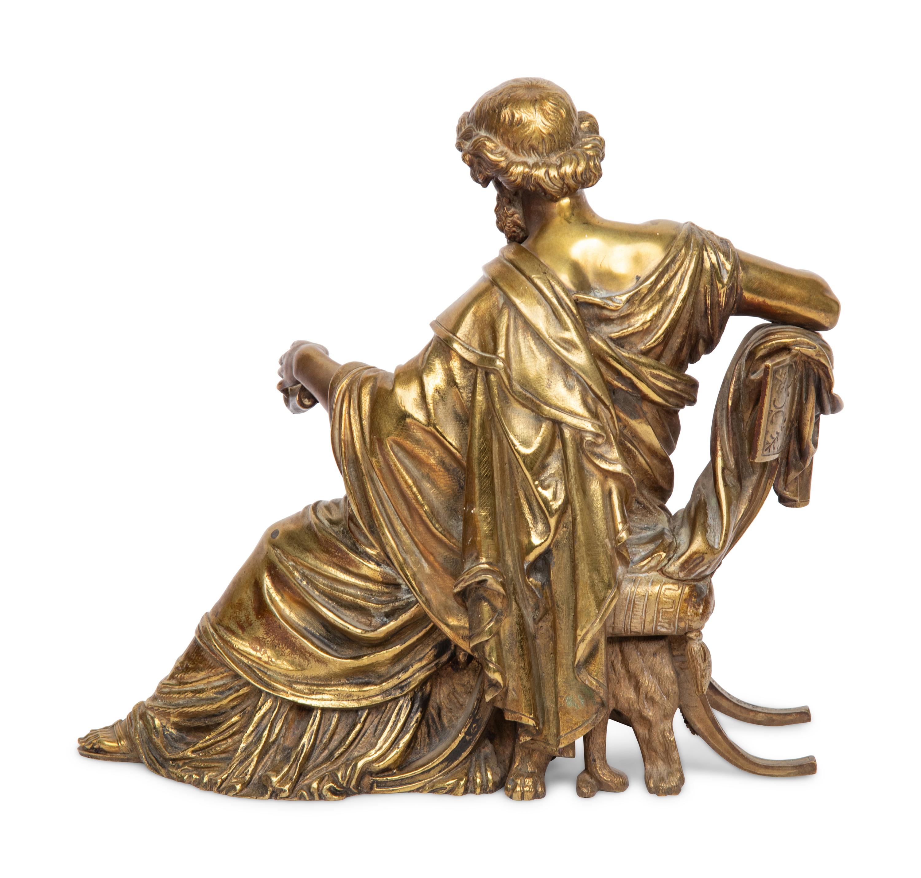 A Continental Brass Figure