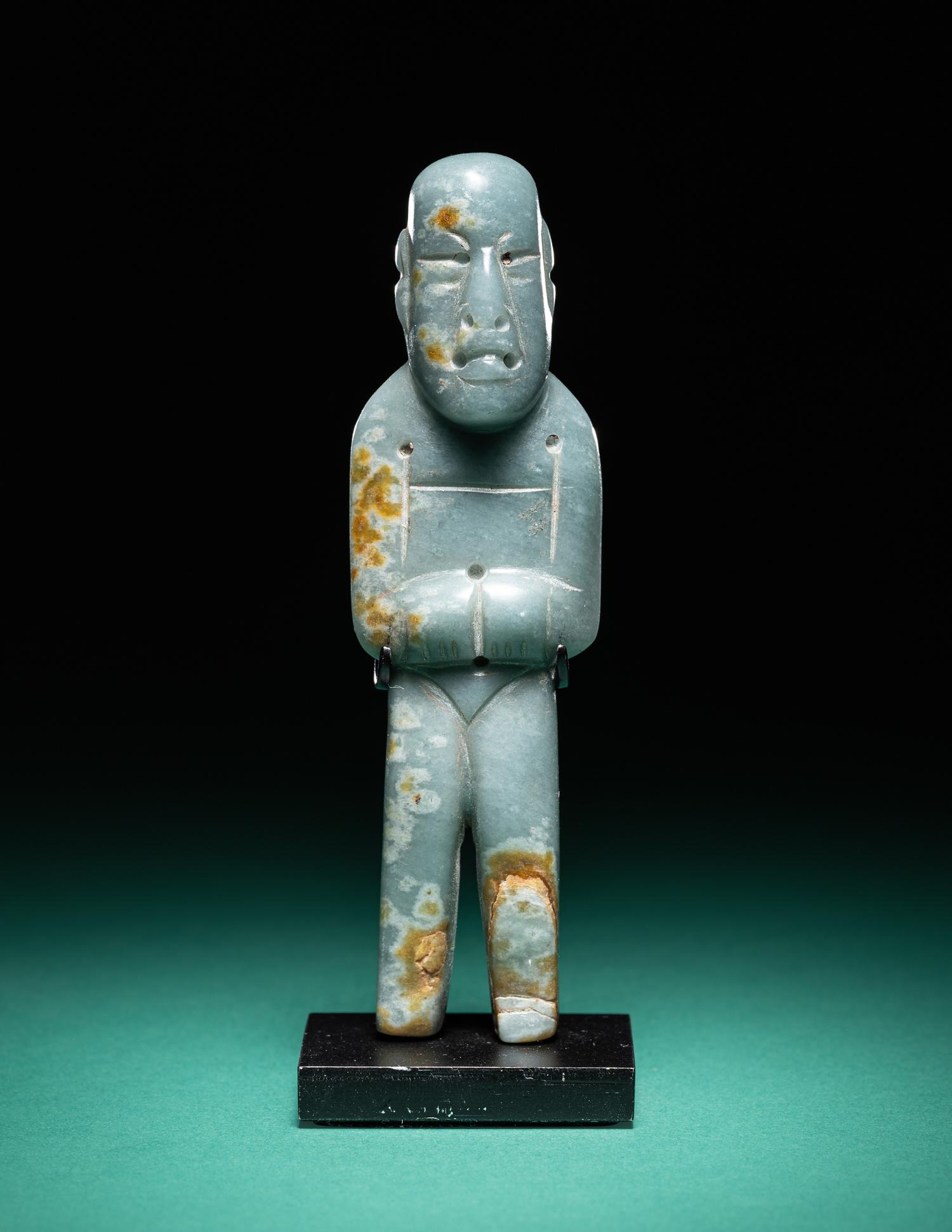 An Olmec Jade Standing Figure