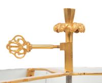 An Empire Style Gilt Metal Three-Light Bouillotte Lamp with a Tôle Shade