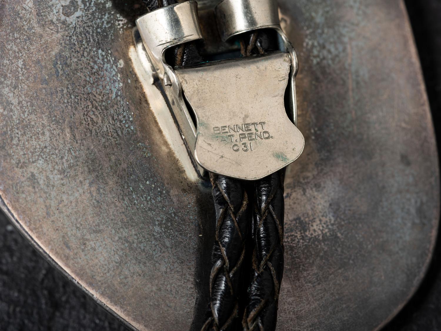 Pueblo and Navajo Silver Bolo Ties with Inlay