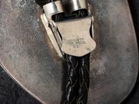 Pueblo and Navajo Silver Bolo Ties with Inlay