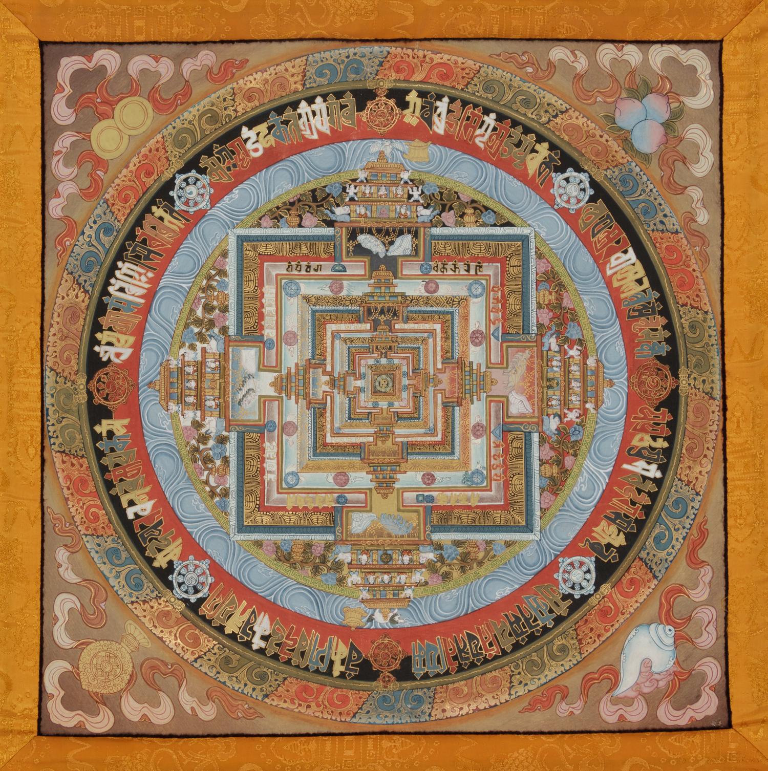 A Tibetan Thangka of a Mandala