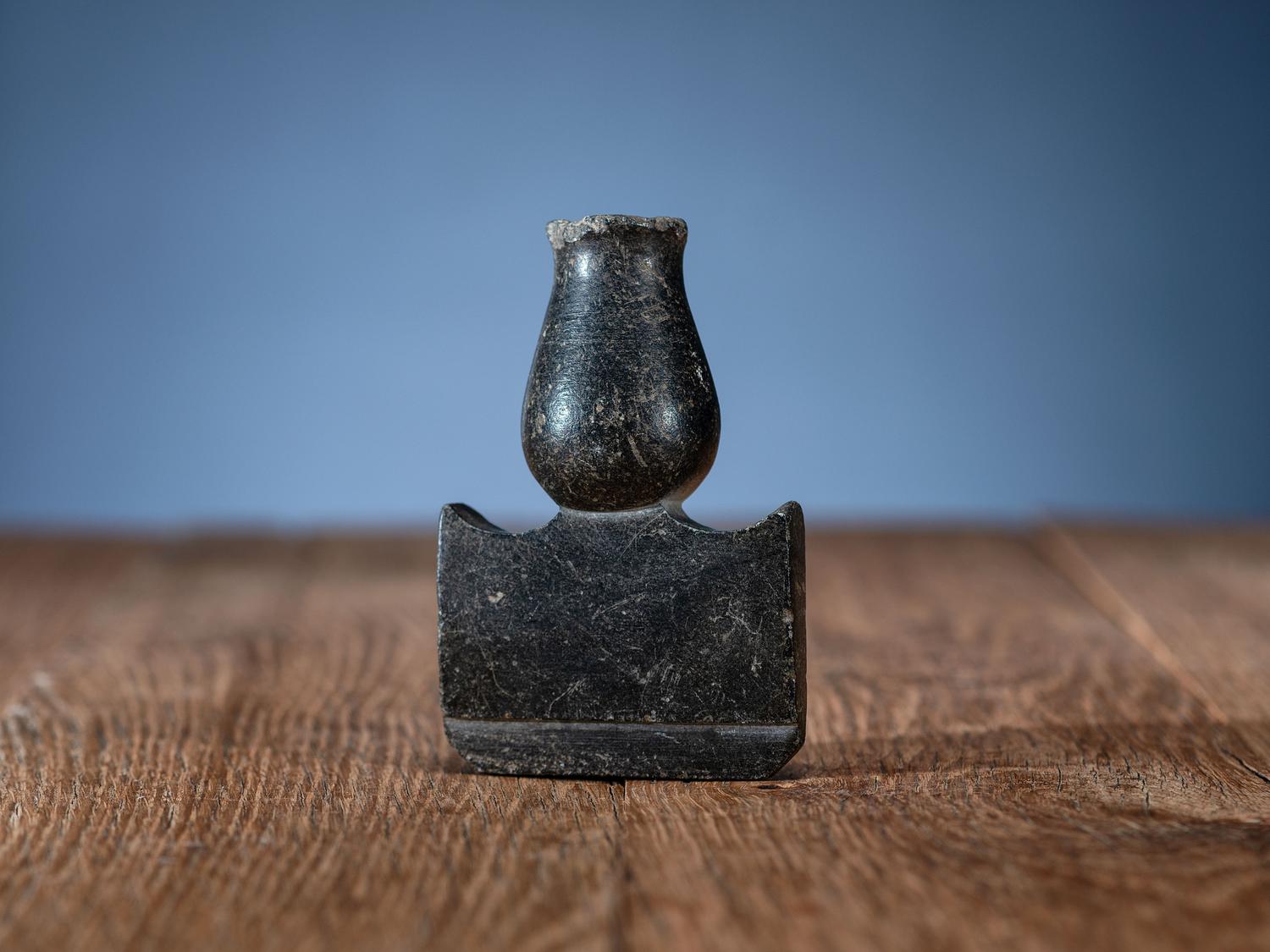 Mi'kmaq Steatite Pipe Bowl