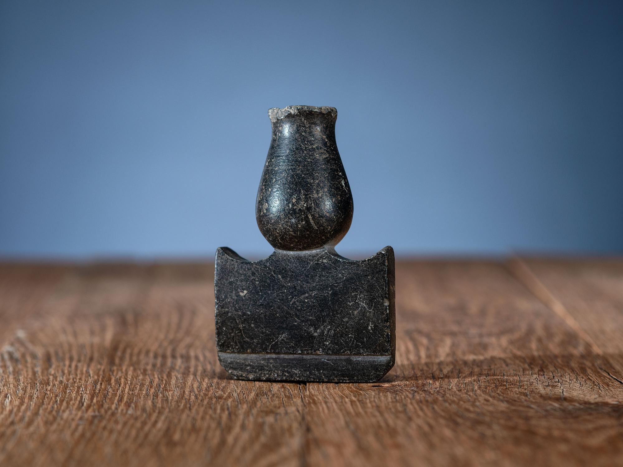 Mi'kmaq Steatite Pipe Bowl