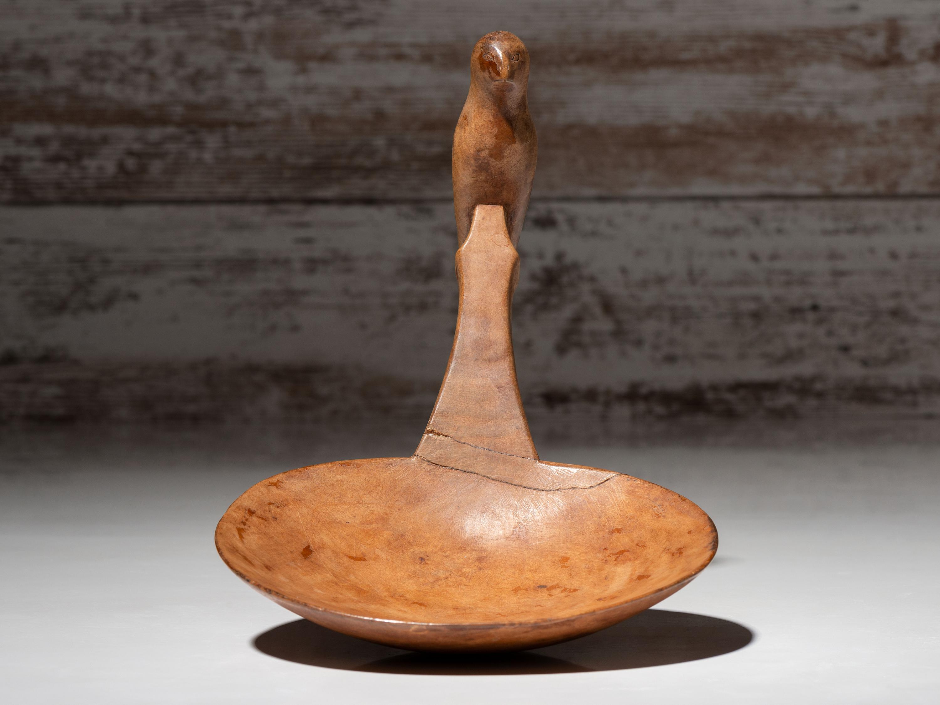 Northeastern Woodlands Figural Ladle, Bird