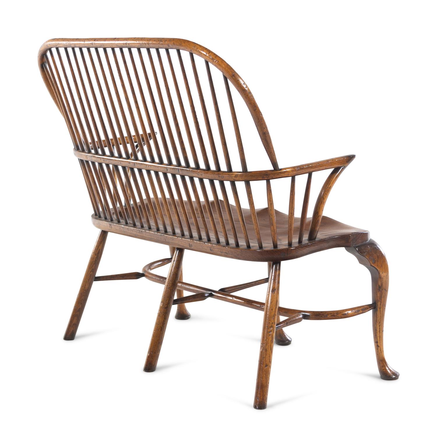 An English Oak Windsor Bench
