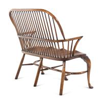 An English Oak Windsor Bench