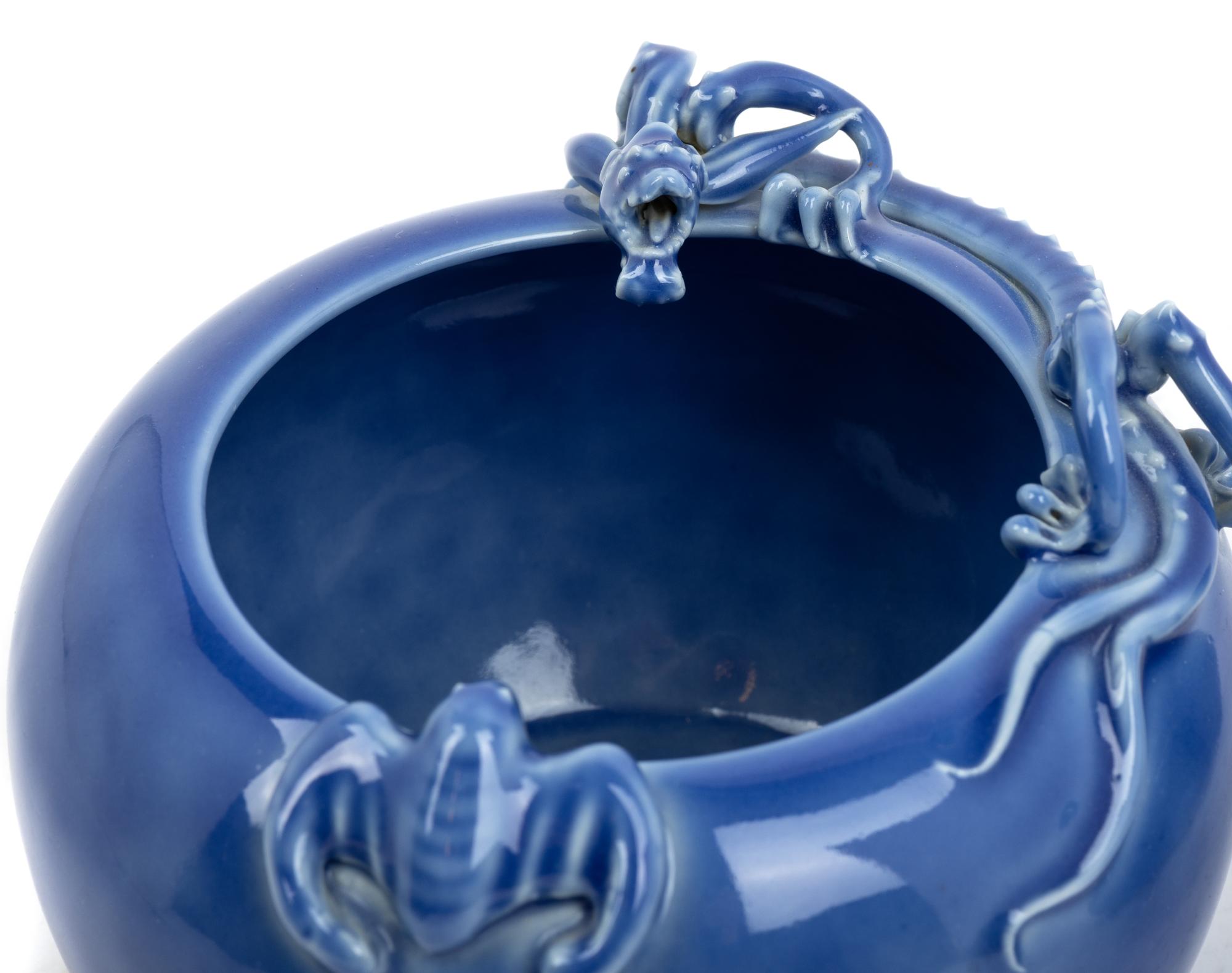 A Pair of Claire-de-Lune Glazed Porcelain Brush Washers