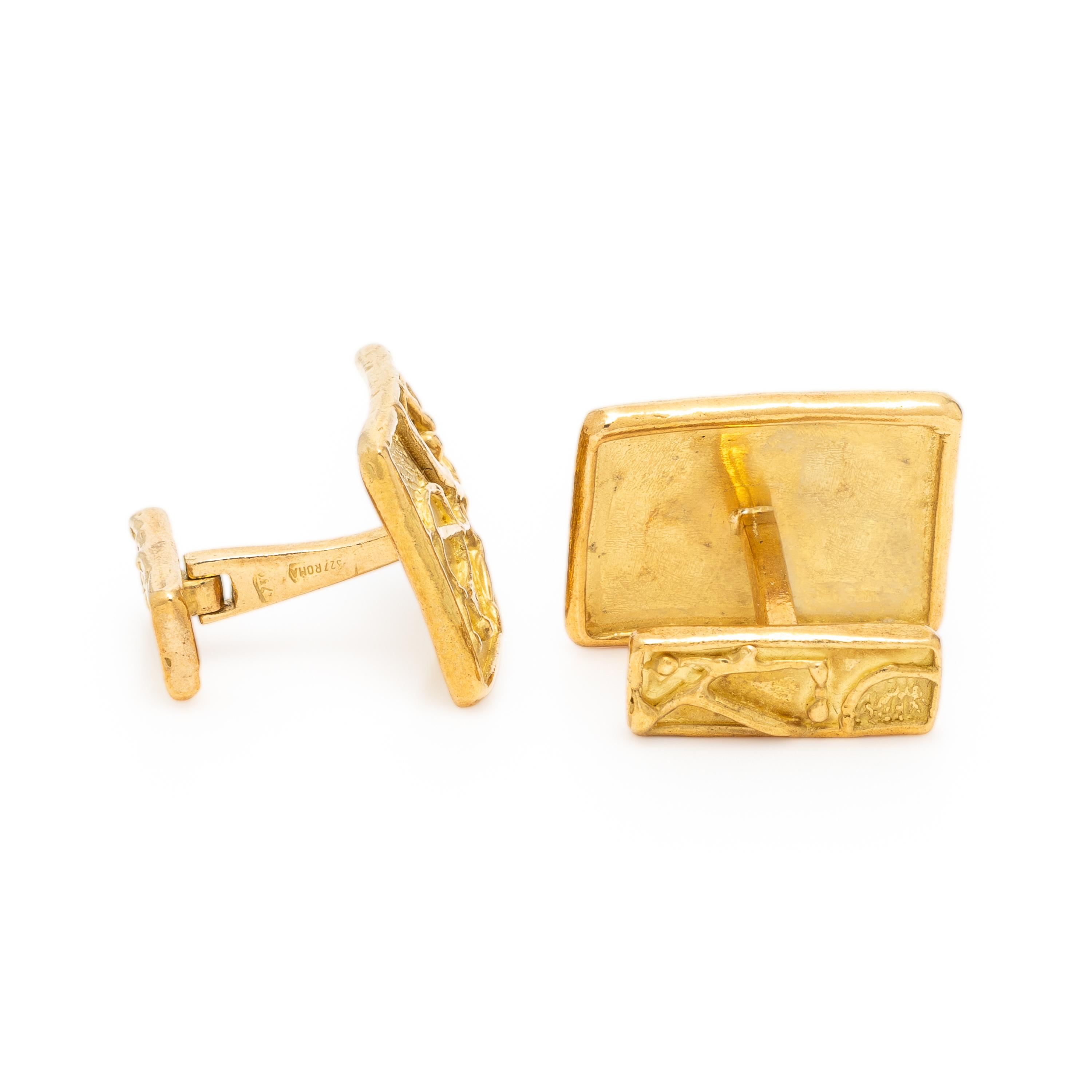 Yellow Gold Cufflinks