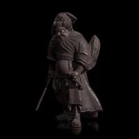 A Japanese Carved Wood "Shoki" Okimono, Signed Hara Shugetsu zo