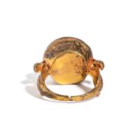 A Roman Gold and Agate Finger Ring