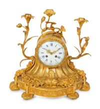 A Napoleon III Gilt Bronze Mantle Clock — 19TH CENTURY