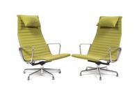 Pair of Aluminium Group Lounge Chairs Herman Miller, USA