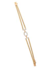 BICOLOR GOLD AND DIAMOND BRACELET