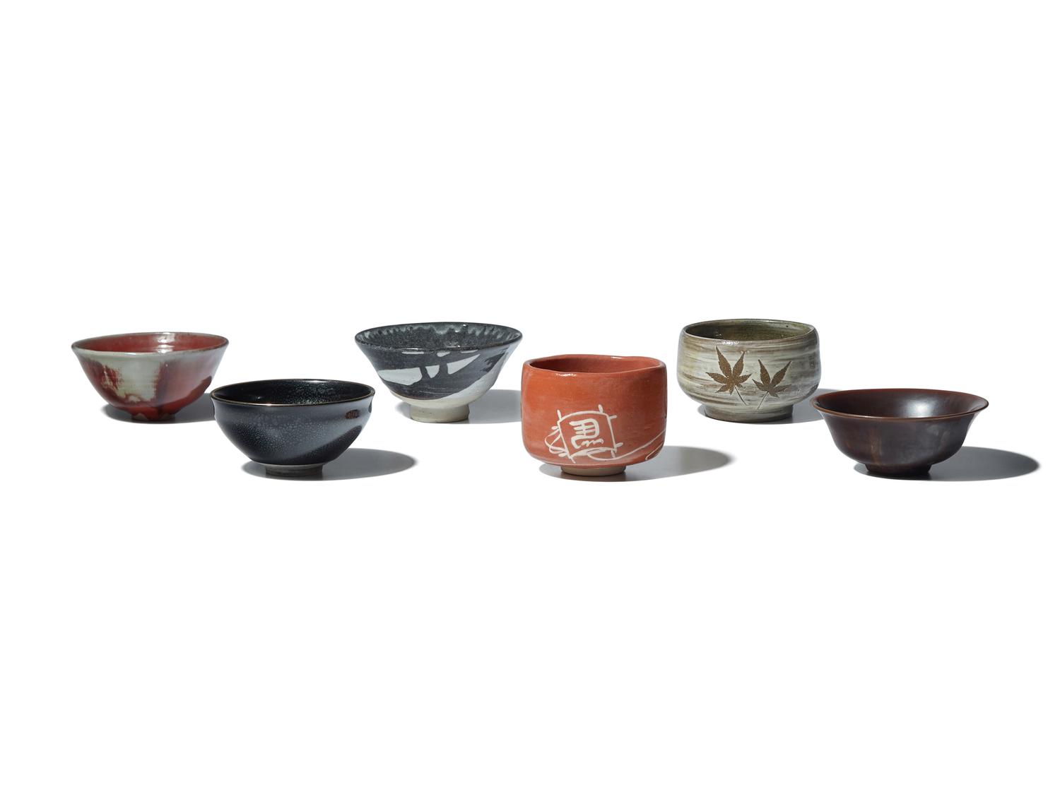 Six Japanese Tea Bowls