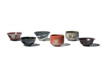 Six Japanese Tea Bowls